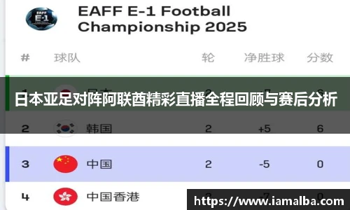 日本亚足对阵阿联酋精彩直播全程回顾与赛后分析